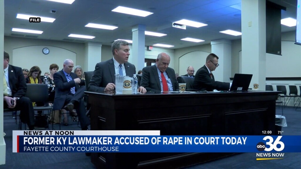 Former Kentucky Lawmaker Accused Of Rape Is In Court Today