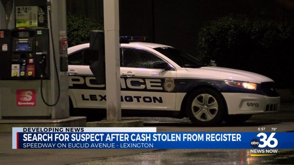 Cash Stolen From Register This Morning At A Speedway In Lexington