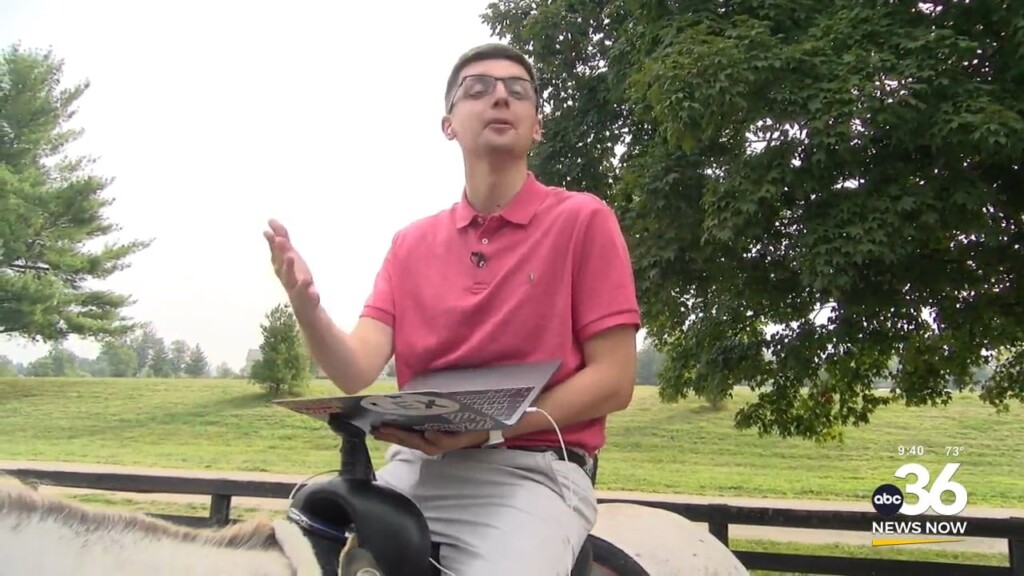 Dillon Gaudet Does Weather On Horseback Live At The Ky Horse Park For Hats Off Day