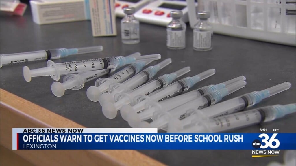 Officials Warn To Get Vaccines Now Before School Rush