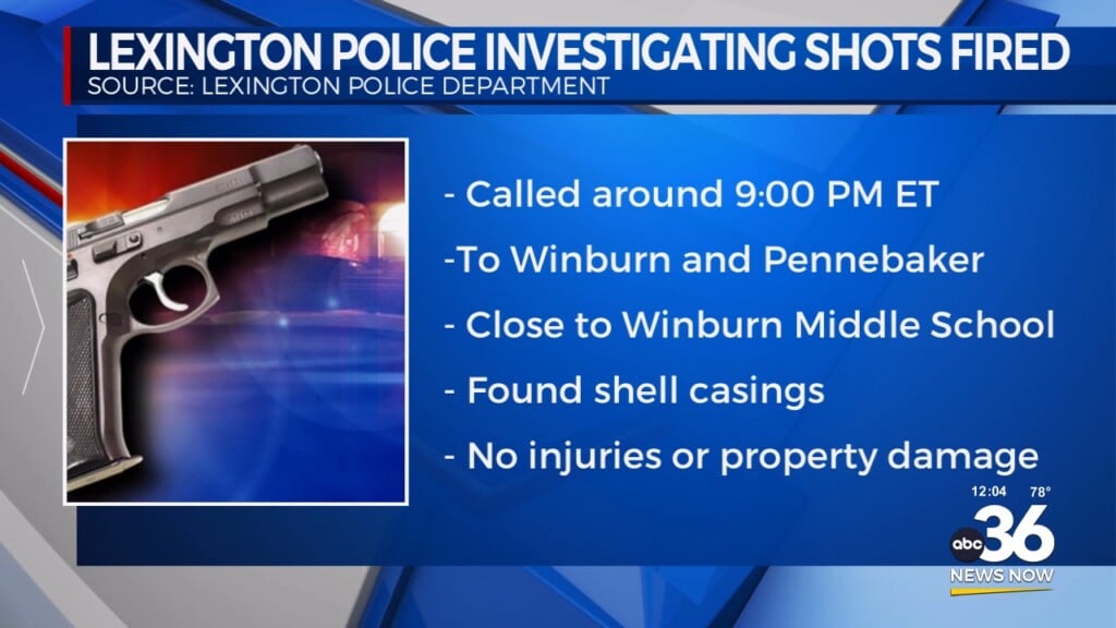 Police Investigate After Reports Of Shots Fired Near A Lexington Middle School