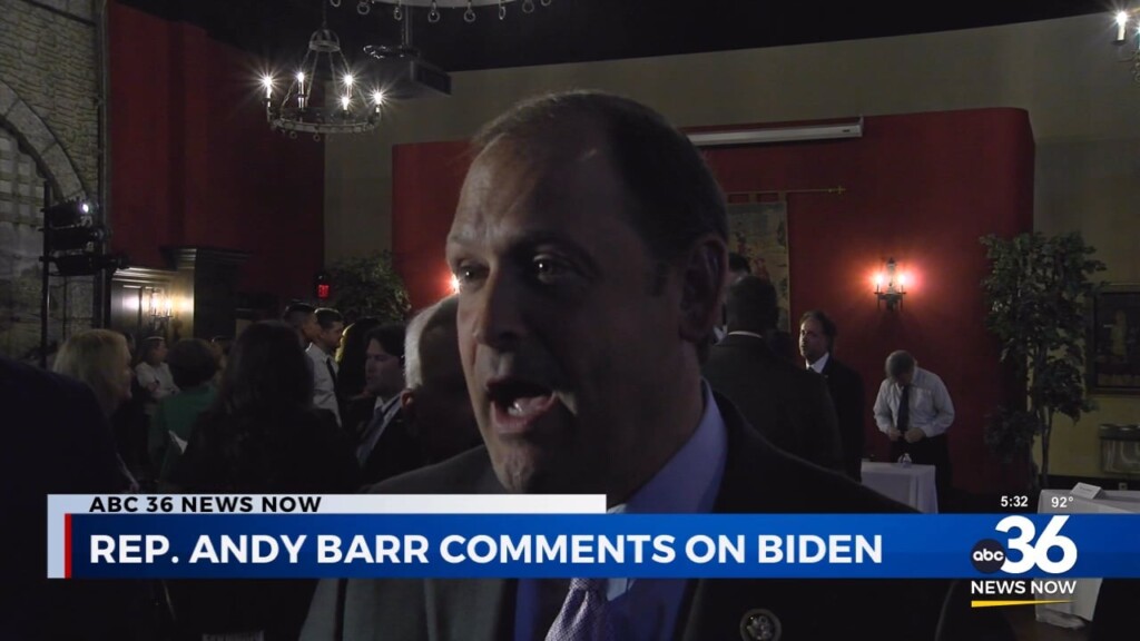 Rep Andy Barr Comments On President Biden 071224