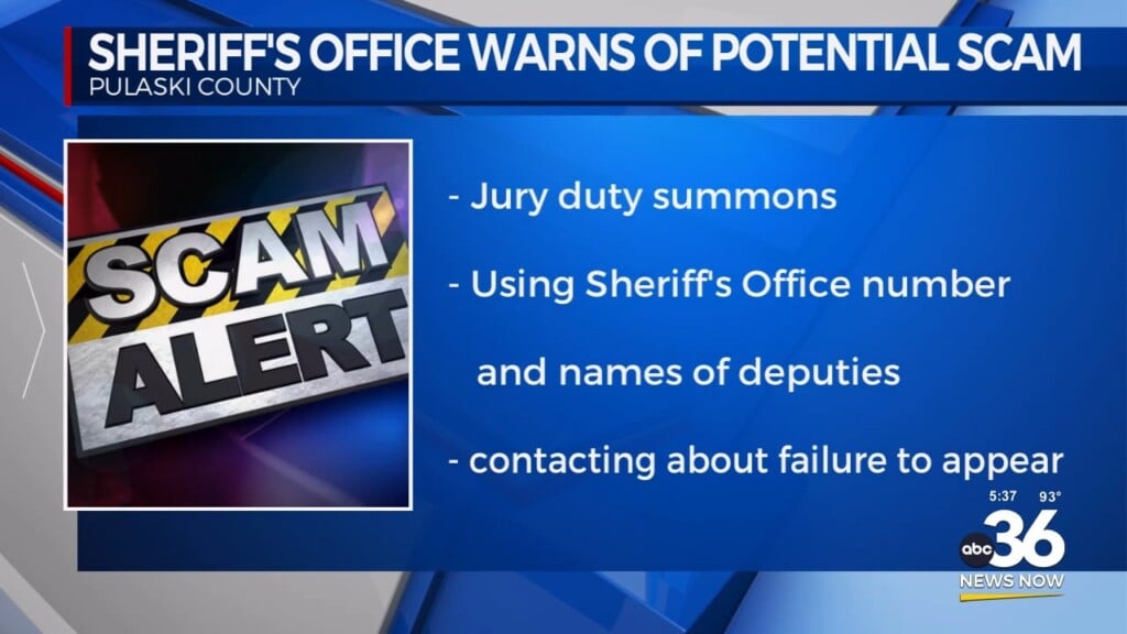 Sheriff's Office Warns Of Jury Duty Scam 071624