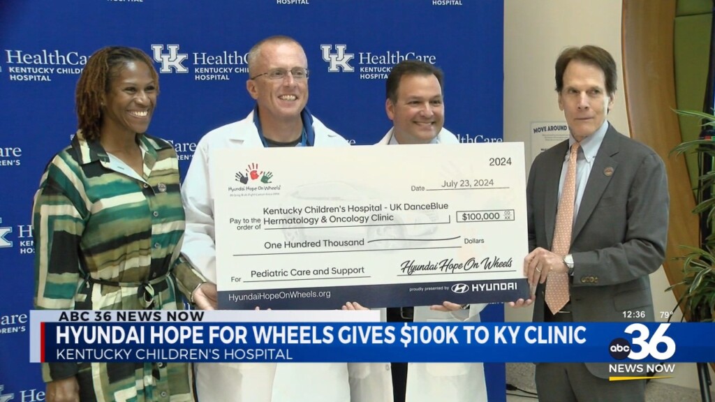 Hyundai Hope For Wheels Donates $100k To Kentucky Clinic