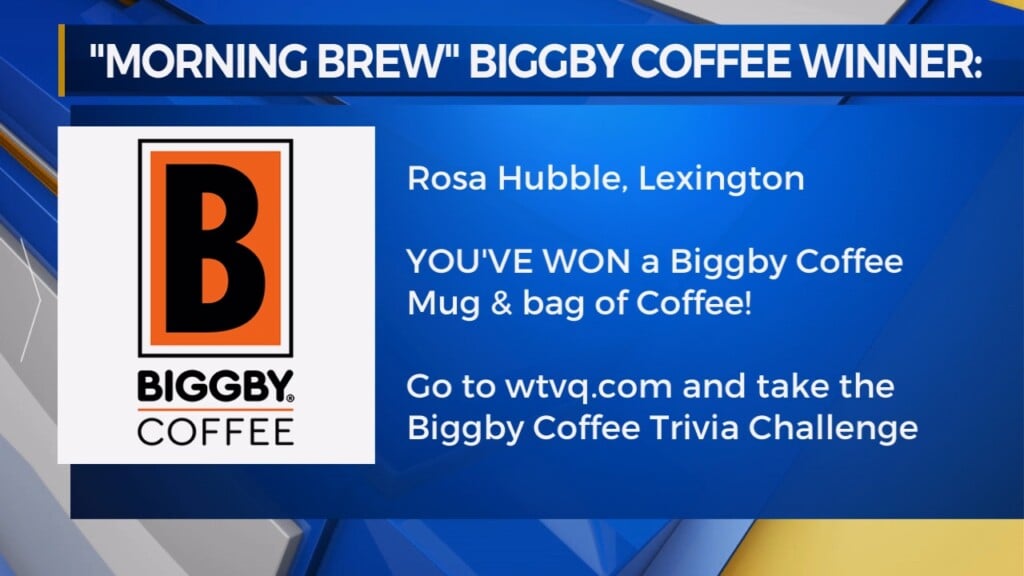 Morning Brew Biggby Coffee Winner Is Rosa Hubble Of Lexington