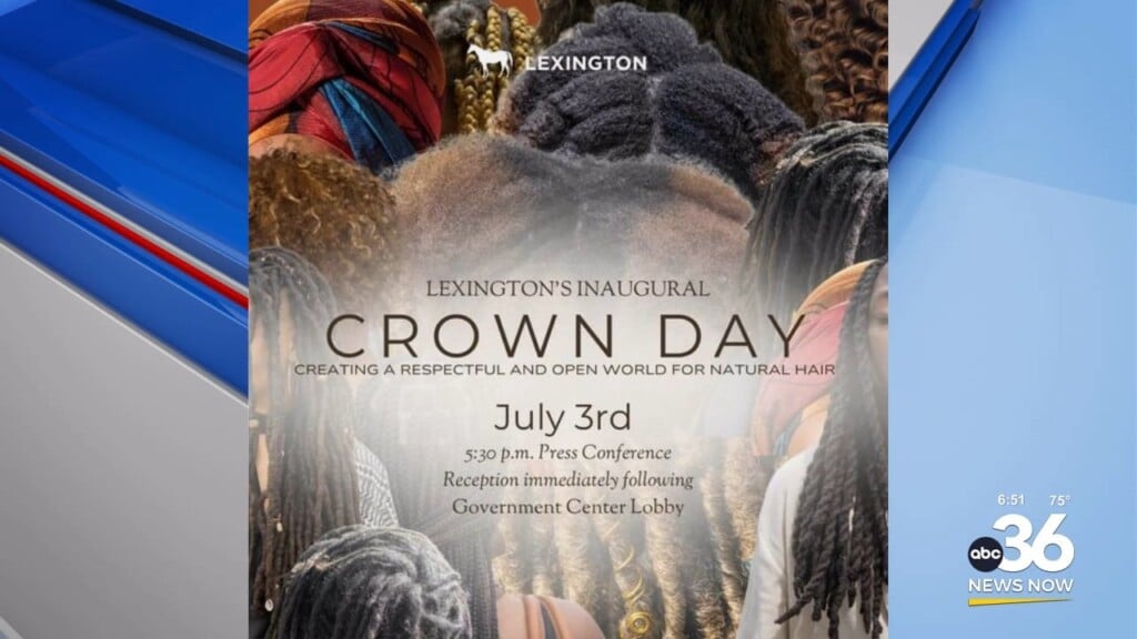 Lexington's Inaugural Crown Day Today