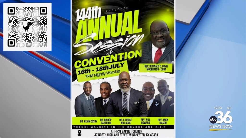 Reggie Gay And Mayor Robert Blythe Share About The Consolidated Baptist District Association Banquet This Sunday In Winchester