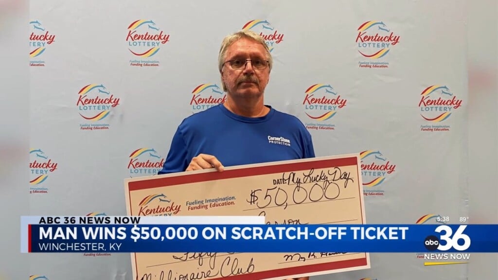 Winchester Man Wins $50,000 On Scratch Off Ticket 072524