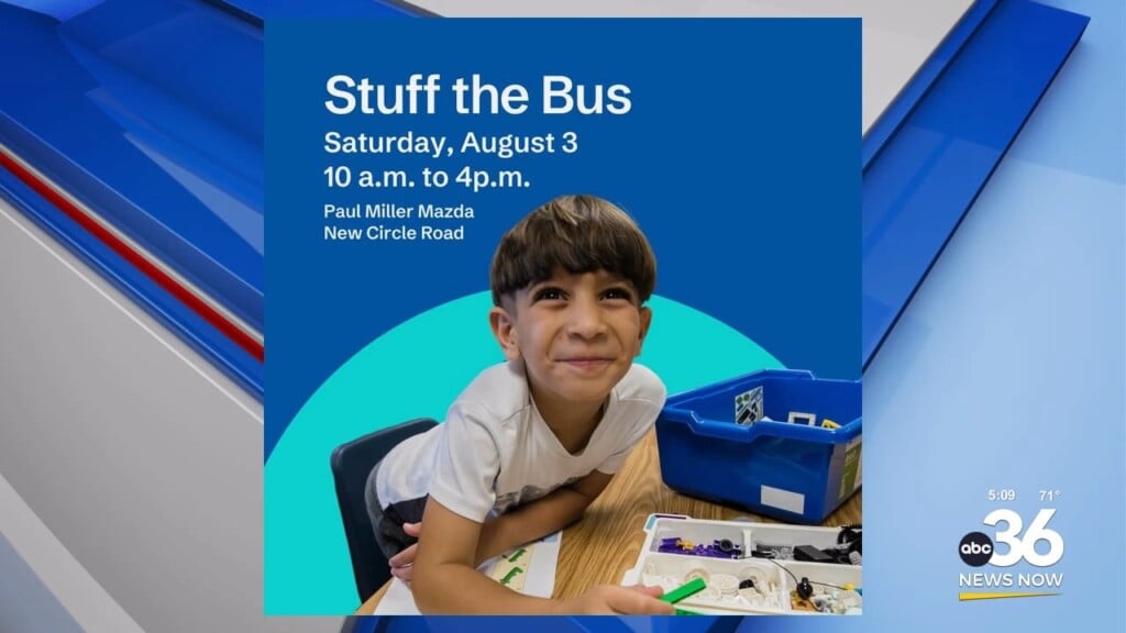 Stuff The Bus Event At Paul Miller Mazda This Saturday
