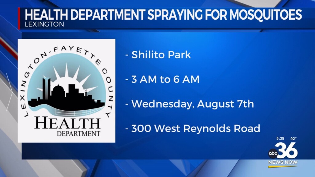 Health Department Spraying For Mosquitoes At Shilito Park 080524