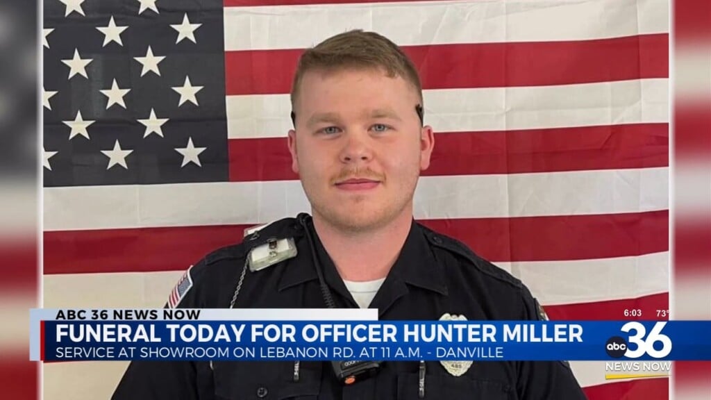 Funeral Today For Officer Hunter Miller In Danville