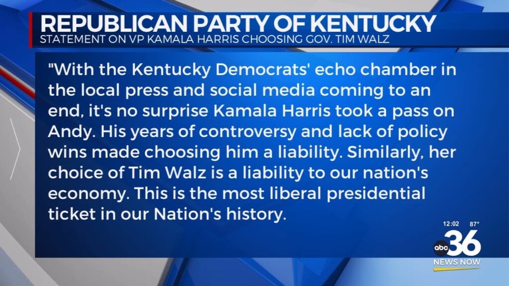Kentucky Republicans Reaction