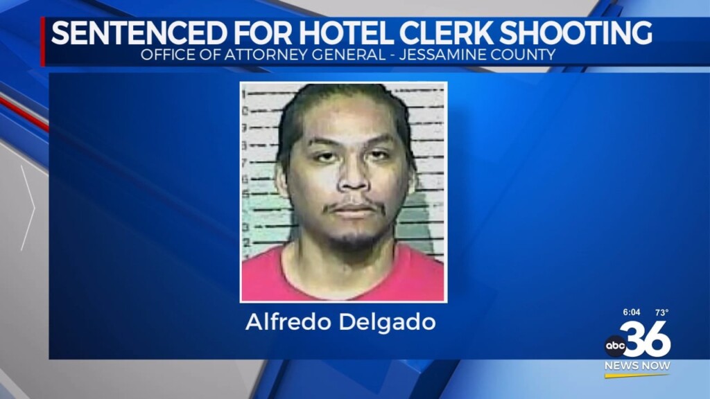 Man Sentenced For Shooting Hotel Clerk In Jessamine County