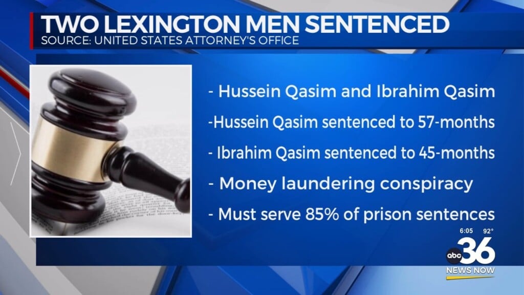 Two Lexington Men Sentenced In Money Laundering Case 080524