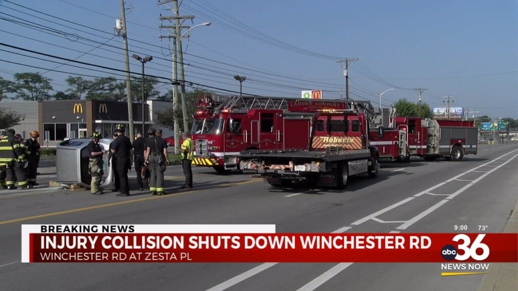 Car Flipped At Winchester And Zesta