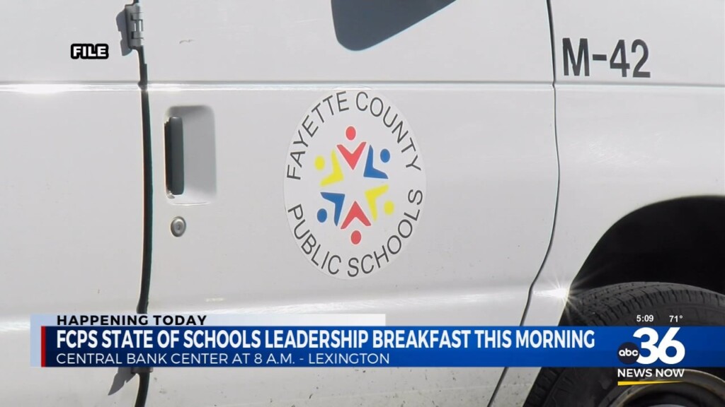 Fcps State Of School's Leadership Breakfast This Morning
