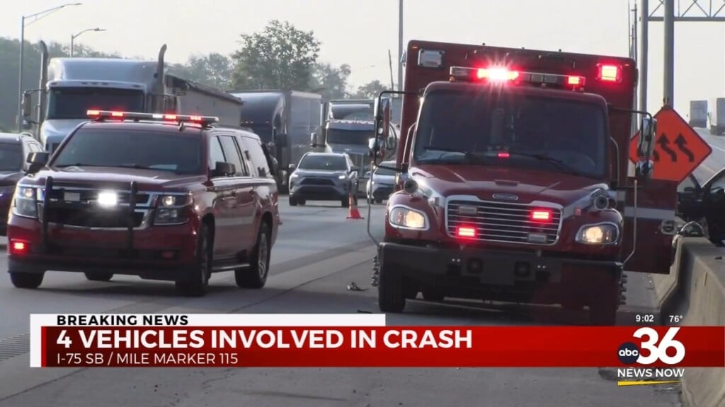 4 Vehicle Accident On I 75
