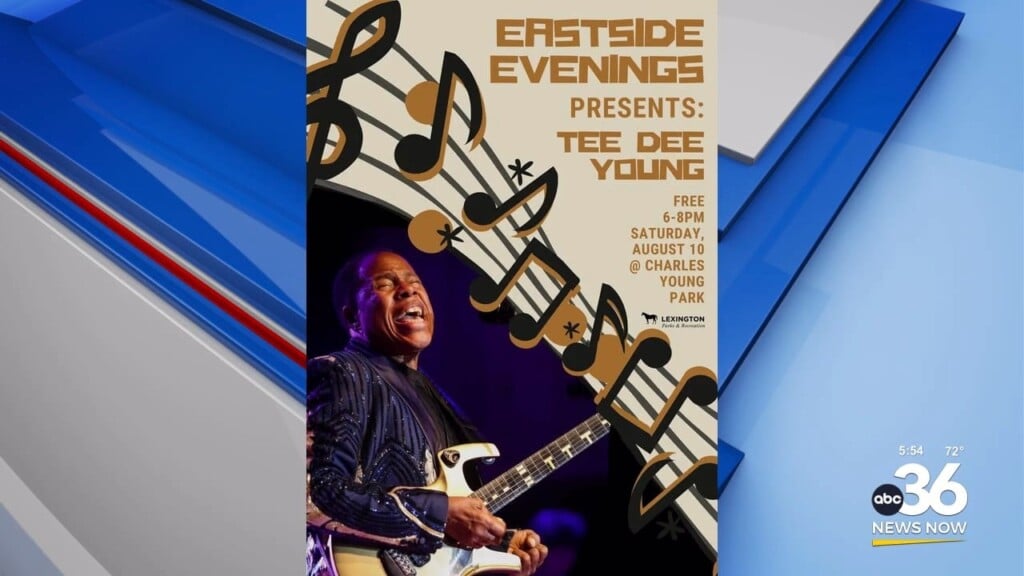 Tee Dee Young To Perform At Eastside Evenings