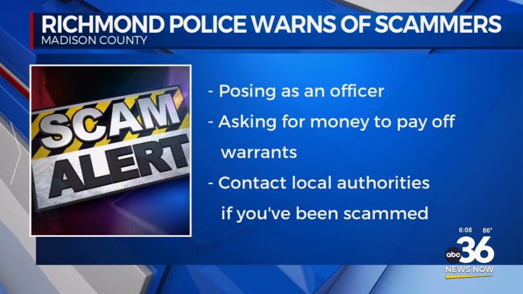 Richmond Police Warns Of Scammers 080824
