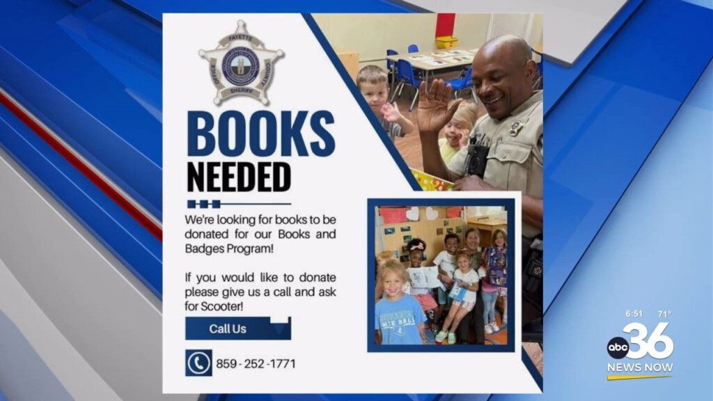 Fayette County Sheriff's Department Book Donations