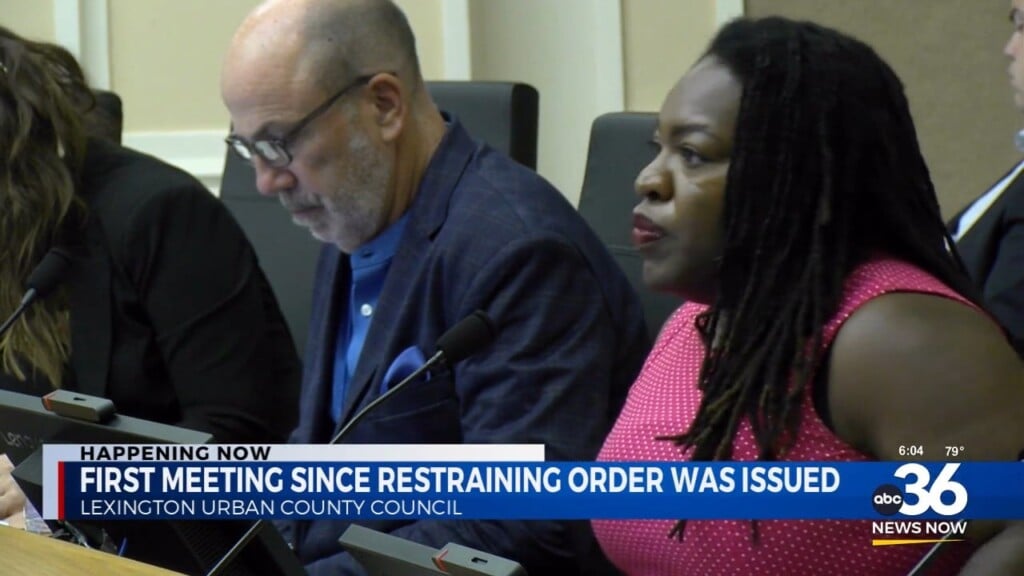 First Lexington Urban City Council Meeting Since Restraining Order Was Issued 082224