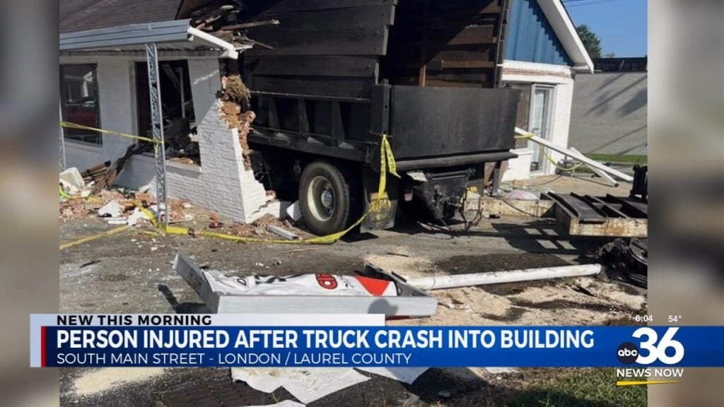 Truck Crash Into Downtown London Building Leaves One Injured