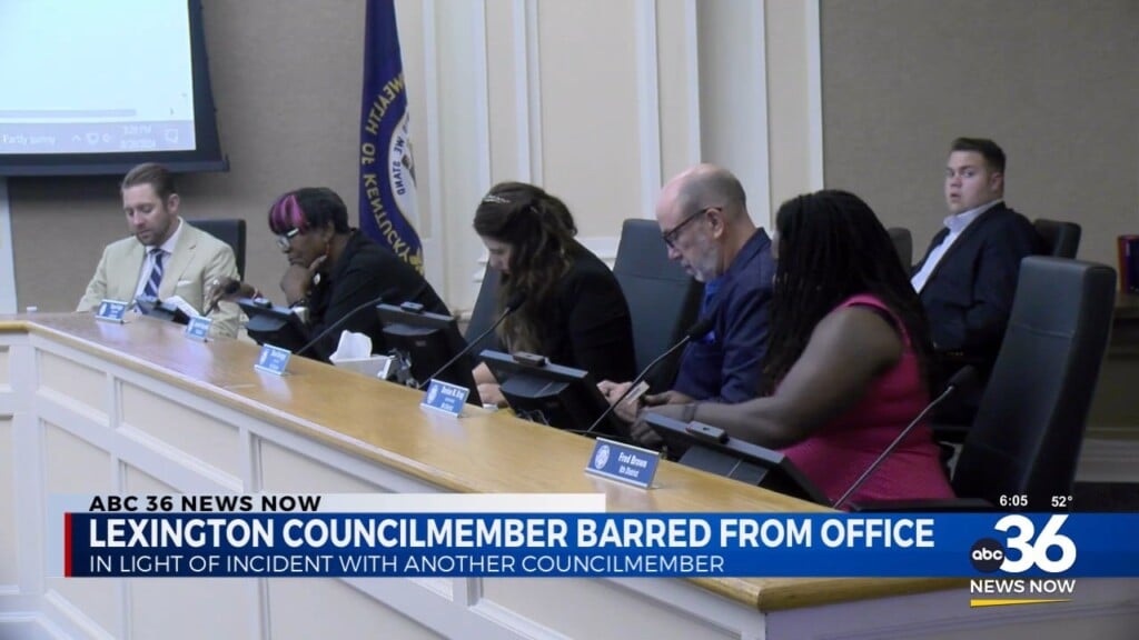 Lexington Council Member Barred From Office