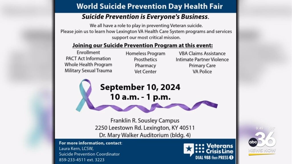 Dr. Rachel Hempel Rhudy And Dr. Autumn Mccane Talk About The V.a. Suicide Prevention Day Health Fair