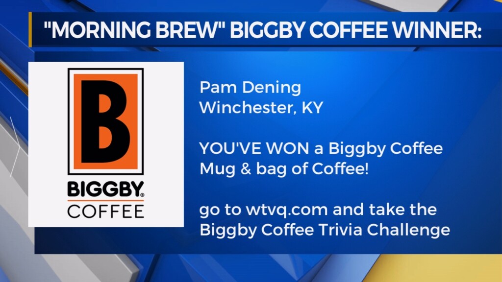 Morning Brew Biggby Coffee Winner Is Pam Dening Of Winchester