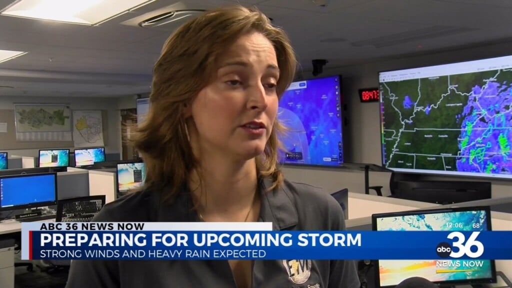Preparing For The Upcoming Storm As Strong Winds And Heavy Rains Are Expected In The Central Kentucky Area