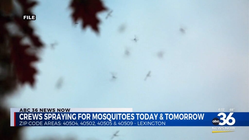 Health Officials Spraying For Mosquitoes In Lexington