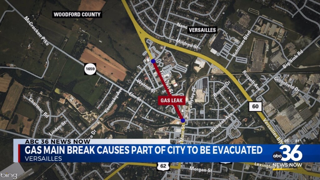 Gas Main Break Causes Part Of City To Be Evacuated 090324