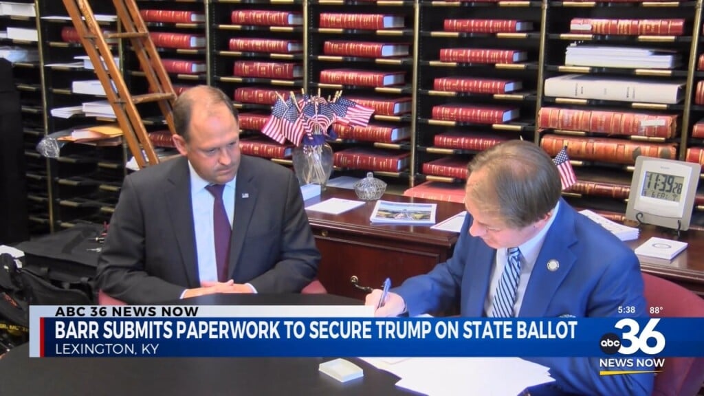 Andy Barr Submits Paperwork To Get Trump On The Kentucky Ballot 090624