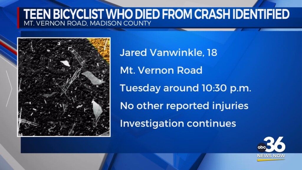 Bicyclist Crash Victim Identified