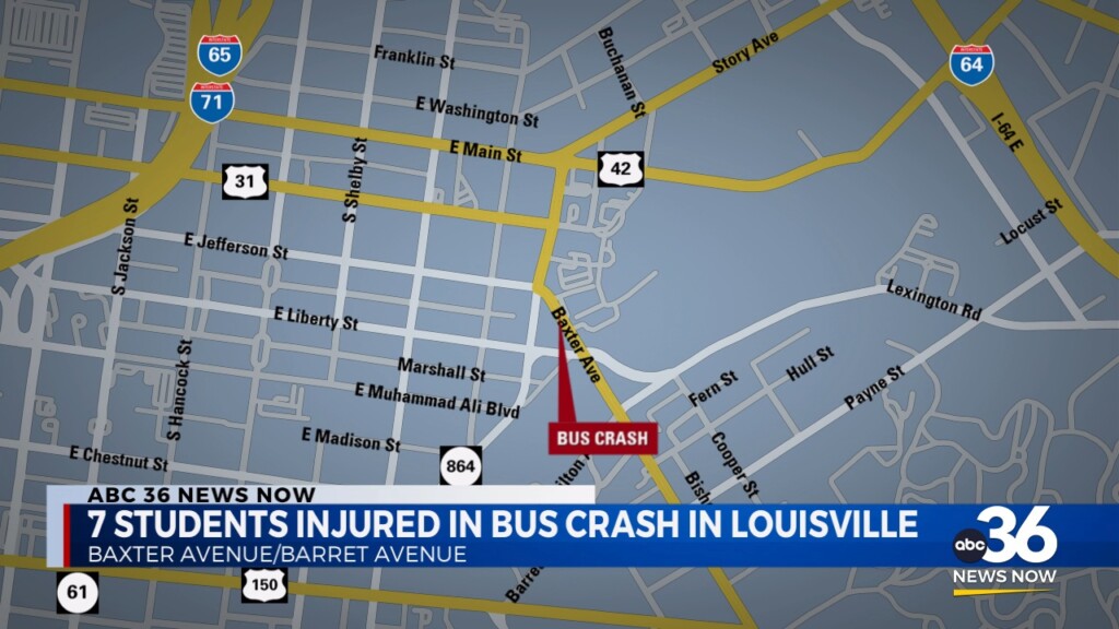 7 Students Injured In Louisville Bus Crash 091724
