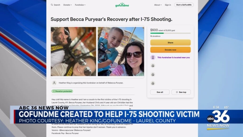 A Gofundme Page Has Been Created To Support A Victim Of Saturday's Mass Shooting On I 75 In Laurel County