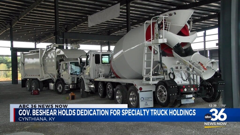 Gov. Beshear Holds Dedication For Specialty Truck Holdings