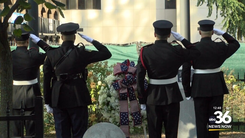 Remembering Those Lost On 9/11 With A Wreath Laying Ceremony