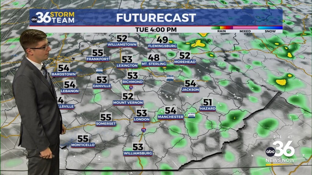 Chilly Rain Showers Tuesday Ahead Of Frosty Nights