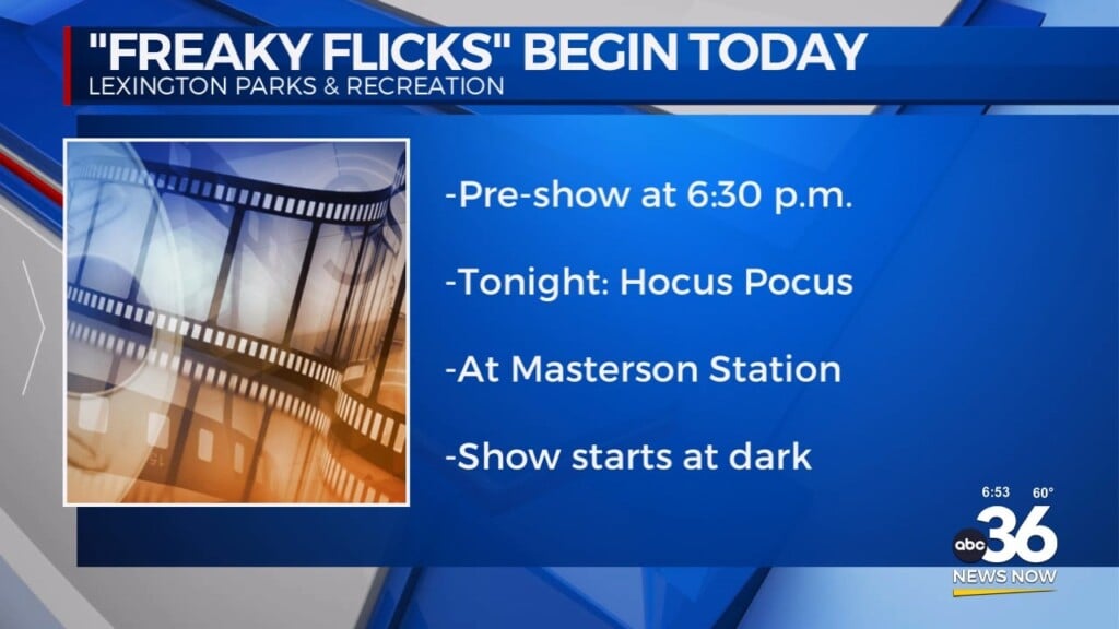 Free "freaky Flicks" Courtesy Of Lexington Parks & Rec.