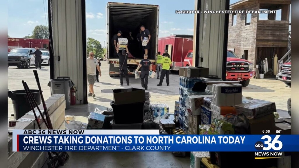Crews Headed To North Carolina With Donations For Those Impacted By Helene