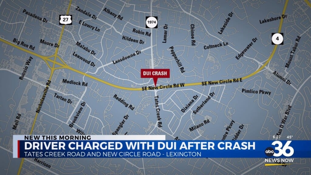 Driver Charged With Dui After Crash