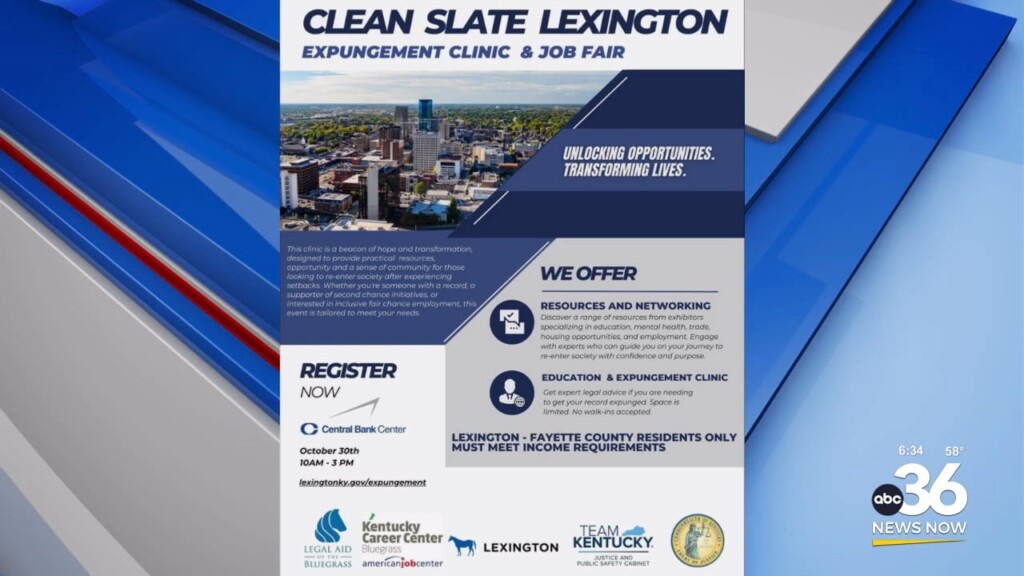 Expungement Clinic And Job Fair At Central Bank Center