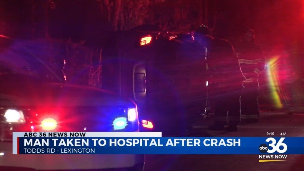 Car Crash On Todds Road Sends Man To Hospital