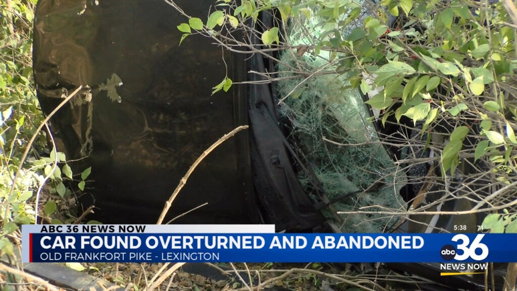 Car Found Overturned And Abandoned On Old Frankfort Pike 102824