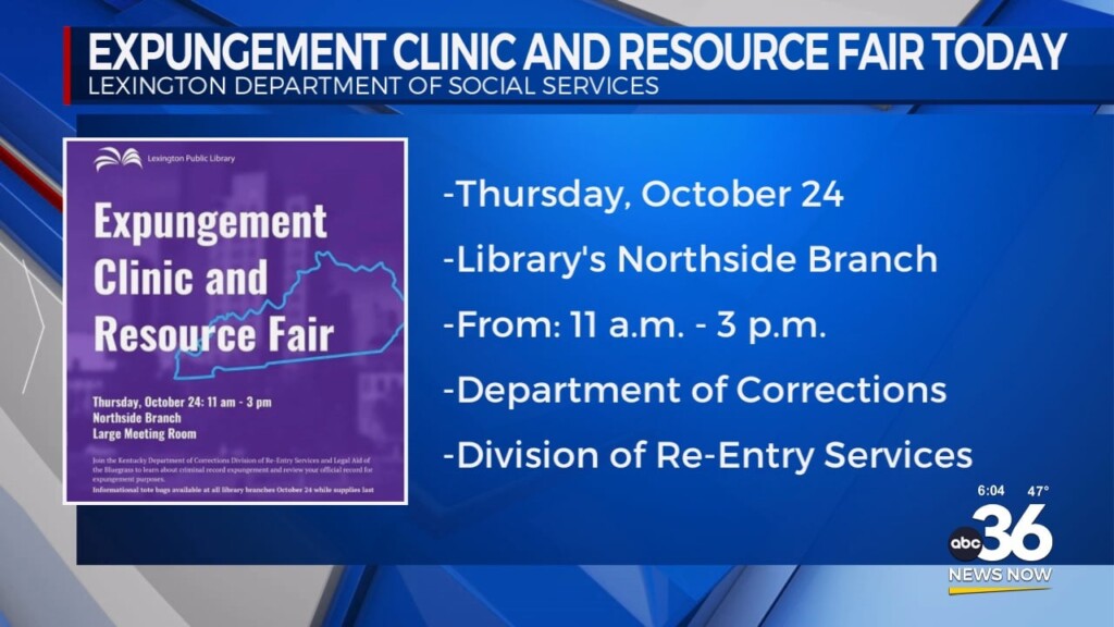 Expungement Clinic And Resource Fair At Northside Branch