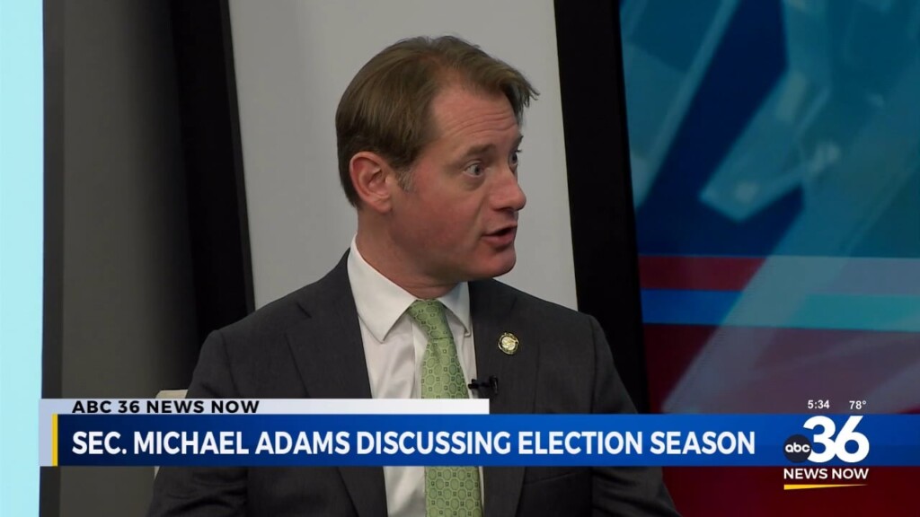 Secretary Of State Michael Adams Discusses Election Season 103024