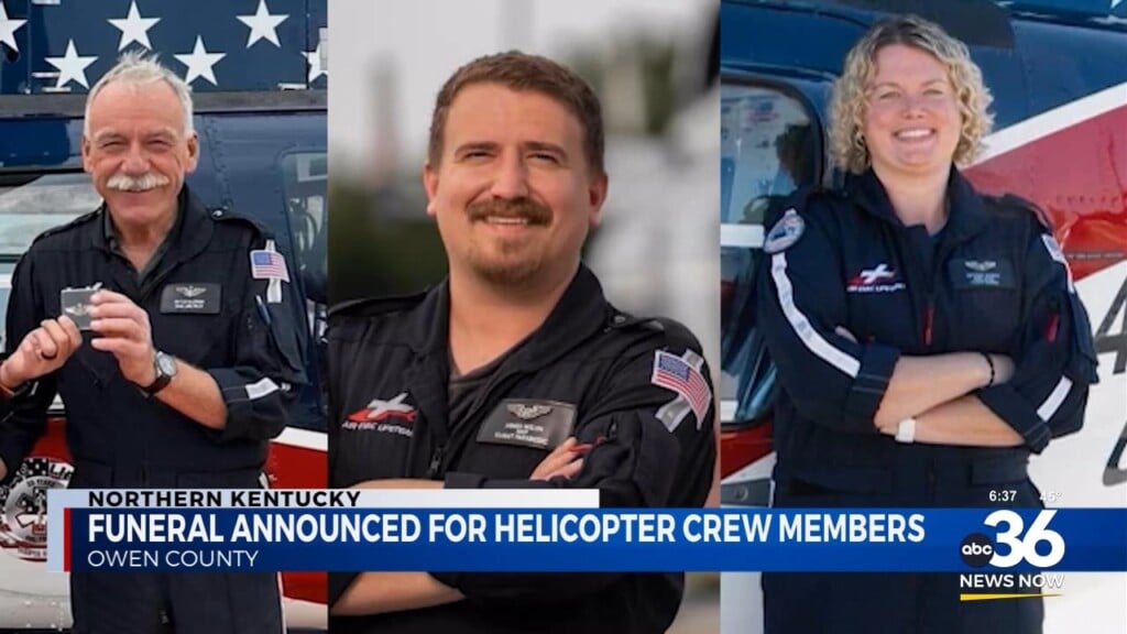 Funeral Arrangements For Helicopter Crew Members