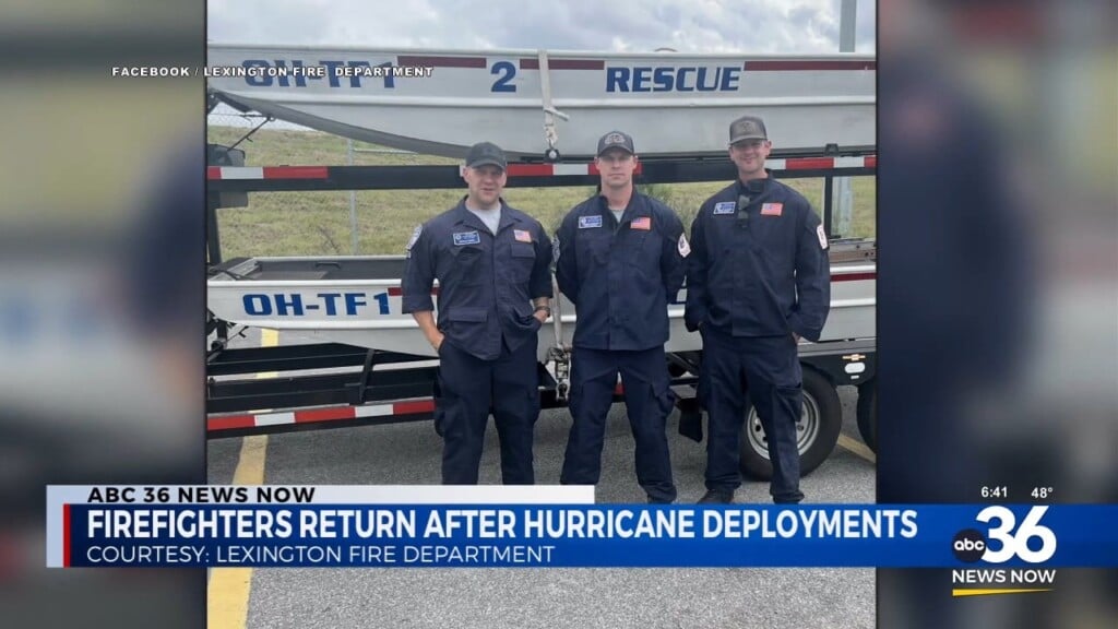 Firefighters Return After Hurricane Deployments
