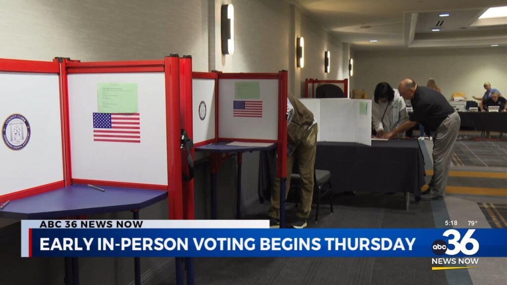 Early No Excuse In Person Voting Begins Thursday 102924